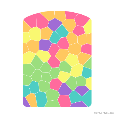 Advent Calendar mosaic sticker template — finished art preview