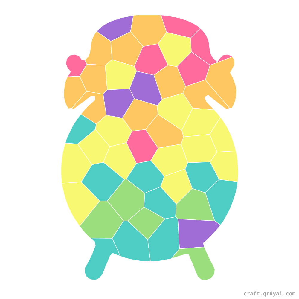 Alarm Clock mosaic sticker template — finished art
