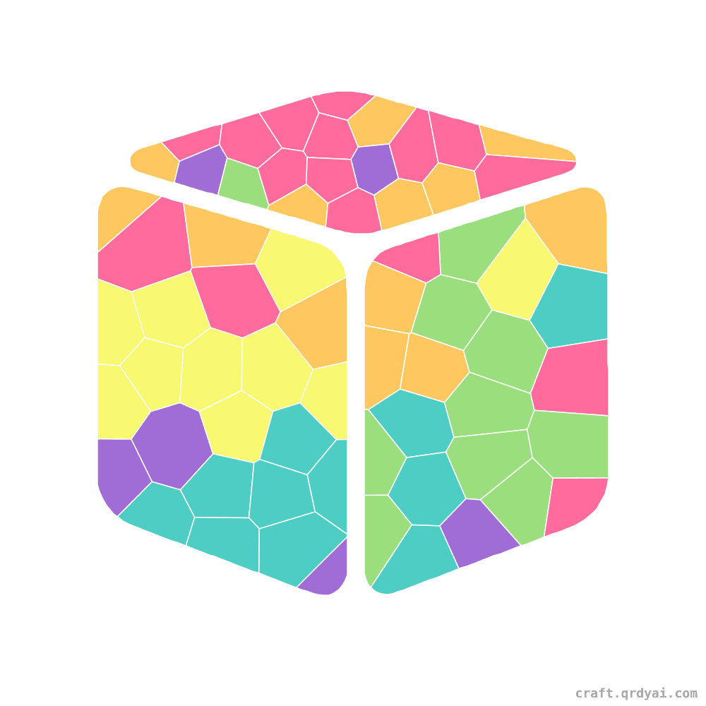 Alphabet Block mosaic sticker template — finished art