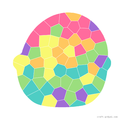Apple Basket mosaic sticker template — finished art preview