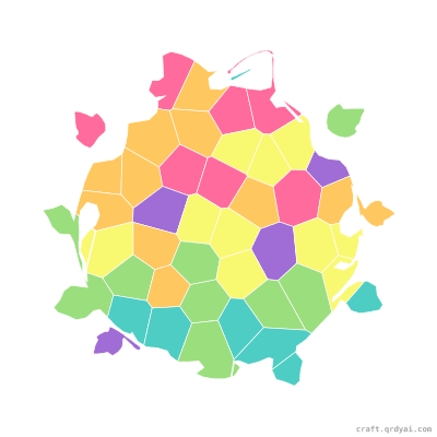 Autumn Wreath mosaic sticker template — finished art preview