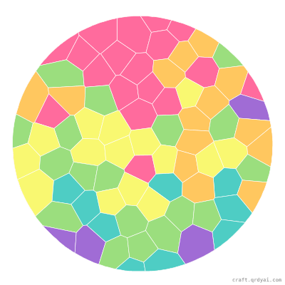 Bagel mosaic sticker template — finished art preview