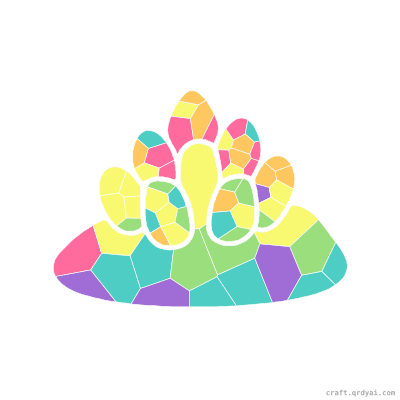 Barnacle mosaic sticker template — finished art preview