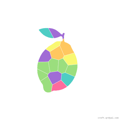Bright Lemon mosaic sticker template — finished art preview