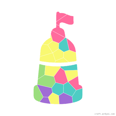 Buoy mosaic sticker template — finished art preview
