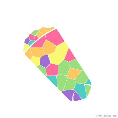 Burrito mosaic sticker template — finished art preview