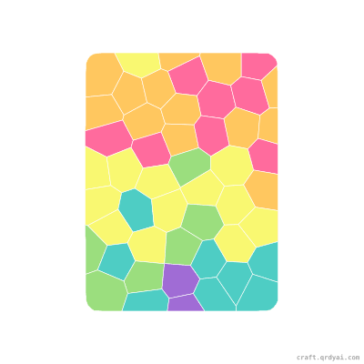 Calculator mosaic sticker template — finished art preview