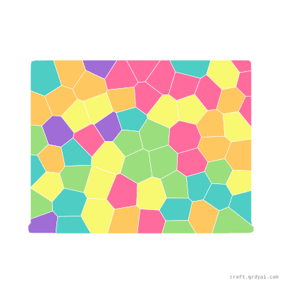 Chalkboard mosaic sticker template — finished art preview