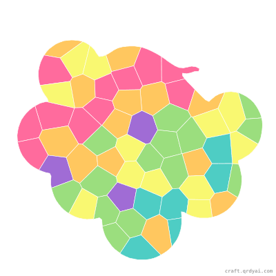 Cherry Tomato mosaic sticker template — finished art preview