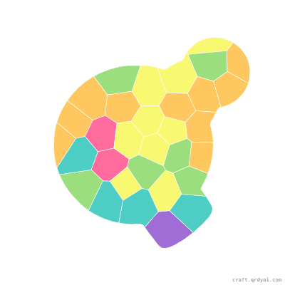 Coach's Whistle mosaic sticker template — finished art preview