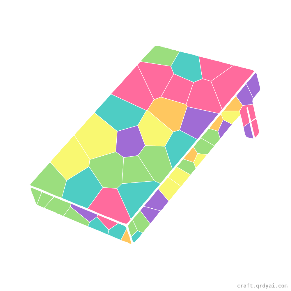 Cornhole Board mosaic sticker template — finished art