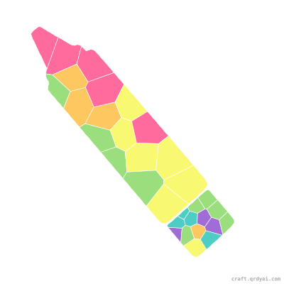 Crayon mosaic sticker template — finished art preview