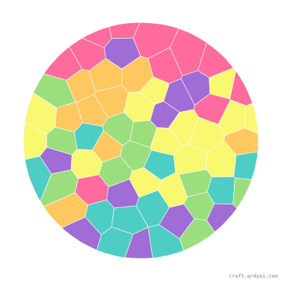 Dartboard mosaic sticker template — finished art preview