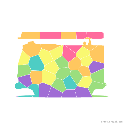 Fire Truck mosaic sticker template — finished art preview