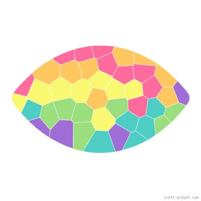 Football mosaic sticker template — finished art preview