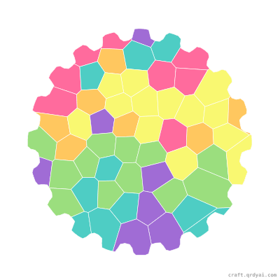 Gears mosaic sticker template — finished art preview