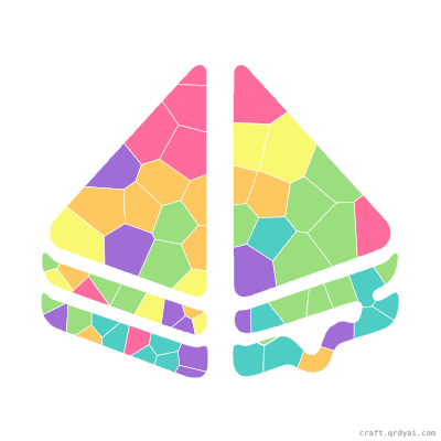 Grilled Cheese mosaic sticker template — finished art preview