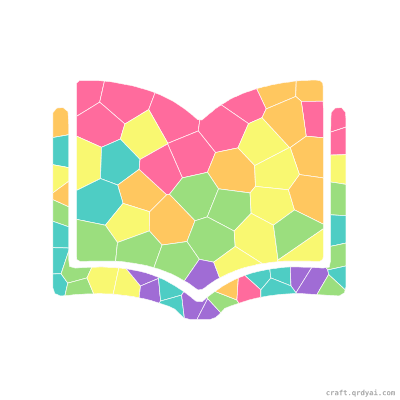 Grimoire mosaic sticker template — finished art preview