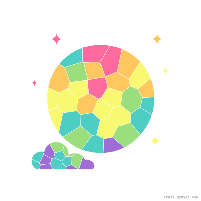 Harvest Moon mosaic sticker template — finished art preview