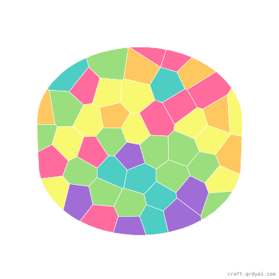 Hockey Puck mosaic sticker template — finished art preview