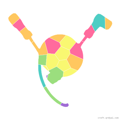 Jump Rope mosaic sticker template — finished art preview