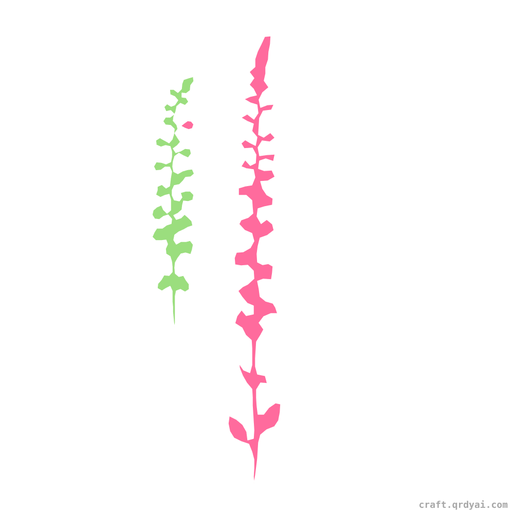 Larkspur mosaic sticker template — finished art