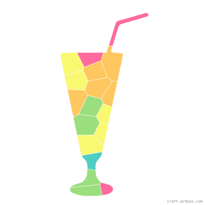 Lemonade mosaic sticker template — finished art preview