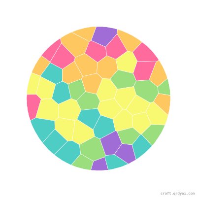Life Ring mosaic sticker template — finished art preview
