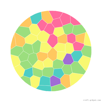 Lunar Eclipse mosaic sticker template — finished art preview