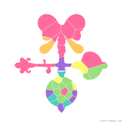 Magic Key mosaic sticker template — finished art preview