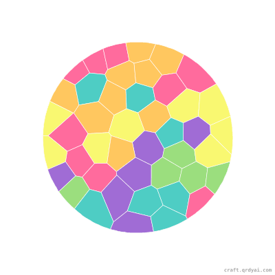 Magic Portal mosaic sticker template — finished art preview