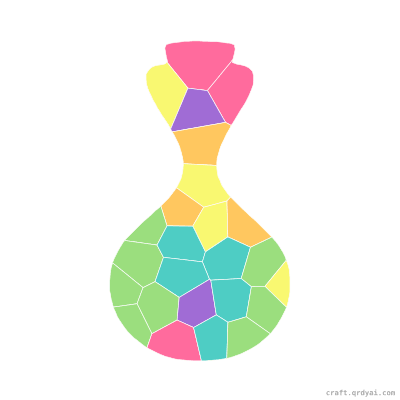 Magic Potion mosaic sticker template — finished art preview