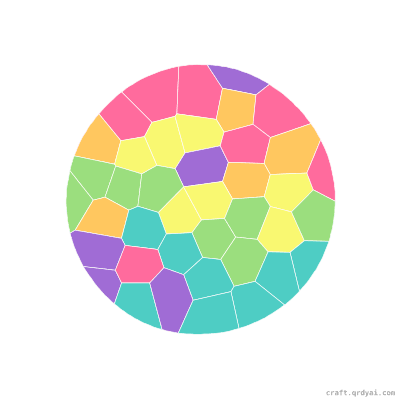 Mars The Red Planet mosaic sticker template — finished art preview