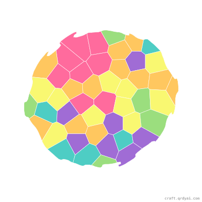 Milky Way Galaxy mosaic sticker template — finished art preview