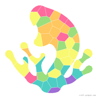 Moray Eel mosaic sticker template — finished art preview
