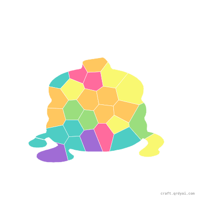 Pancake Stack mosaic sticker template — finished art preview