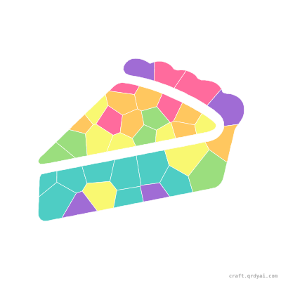 Pecan Pie mosaic sticker template — finished art preview