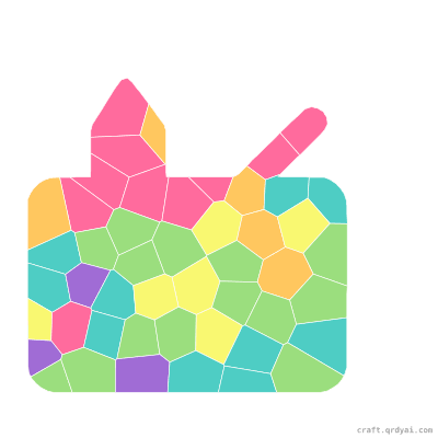 Pencil Sharpener mosaic sticker template — finished art preview