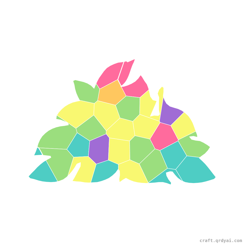 Pile of Autumn Leaves mosaic sticker template — finished art