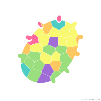 Potato mosaic sticker template — finished art preview