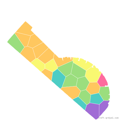 Protractor mosaic sticker template — finished art preview