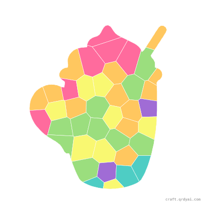 Pumpkin Spice Latte mosaic sticker template — finished art preview