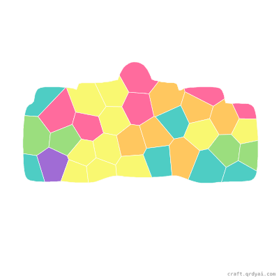 Race Car mosaic sticker template — finished art preview