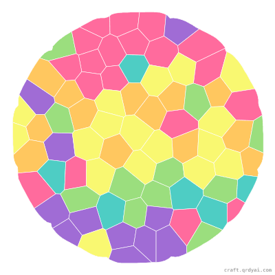 Sand Dollar mosaic sticker template — finished art preview
