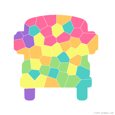 School Bus mosaic sticker template — finished art preview