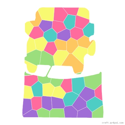 Snowplow mosaic sticker template — finished art preview