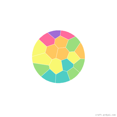 Solar Eclipse mosaic sticker template — finished art preview