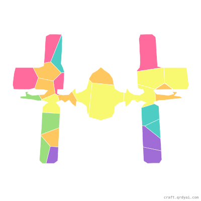 Space Station mosaic sticker template — finished art preview