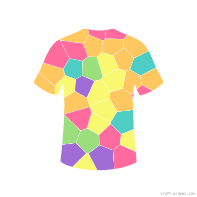 Sports Jersey mosaic sticker template — finished art preview