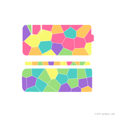 Stack of Books mosaic sticker template — finished art preview